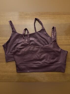 Aeropostale Metallic Purple Sports Bras